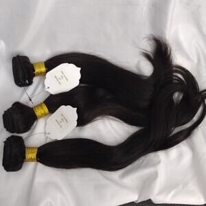 Human Hair Bundle Virgin Brown 16in 16in 14 In 300gm Yaki 10A